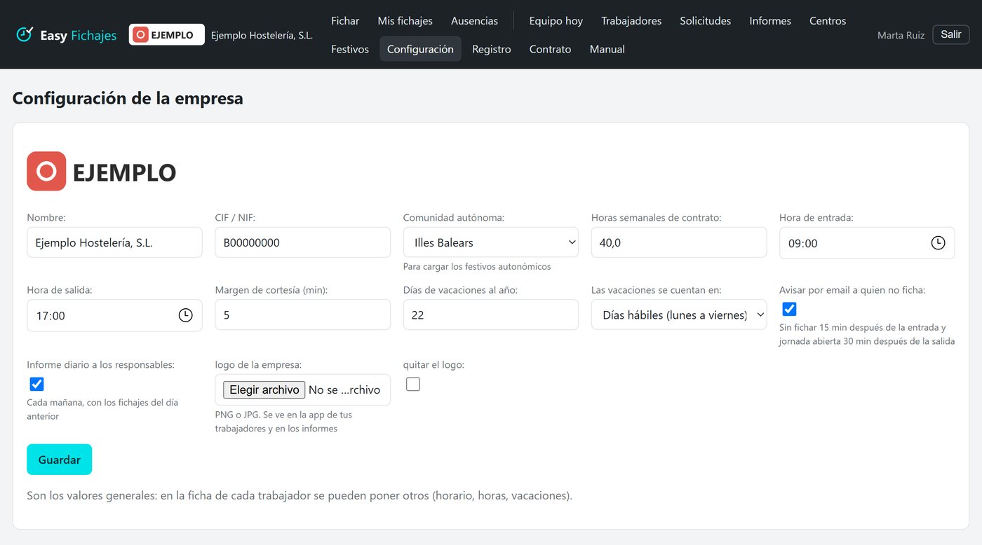 Configuración